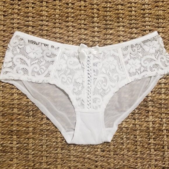 Adore Me Other - NWT ADORE ME Lace Mesh White Panties Size Medium